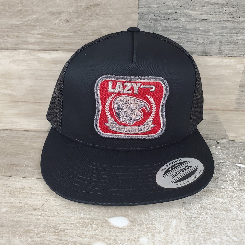 Lazy J Ranch Adjustable Snapback Trucker Hat Rodeo Western Cowboy